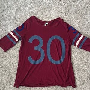 Free People Football Tee
